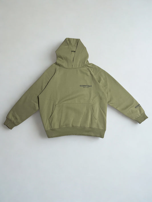 Fear of God Essentials Pullover Hoodie Applique Logo ‘Alfalfa’